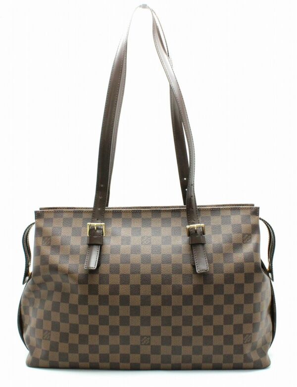 11662241 Louis Vuitton Damier Chelsea Tote Bag Canvas Brown