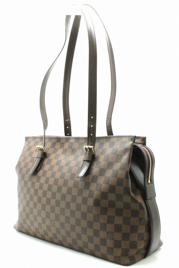 11662241 1 Louis Vuitton Damier Chelsea Tote Bag Canvas Brown