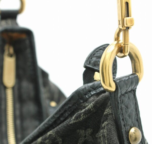 11662253 6 Louis Vuitton Monogram Denim Neo Cabby MM Shoulder Bag Black