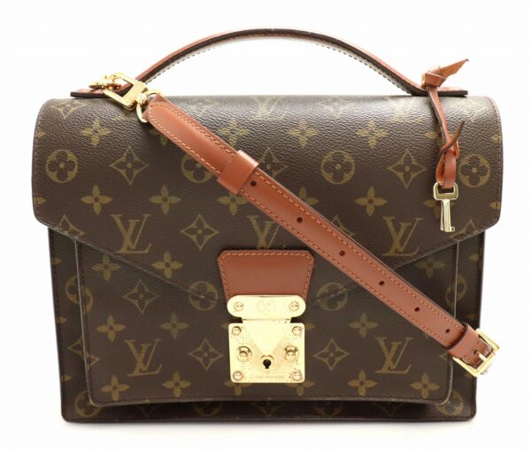 11662256 Louis Vuitton Monogram Monceau 28 Shoulder Bag Canvas Brown