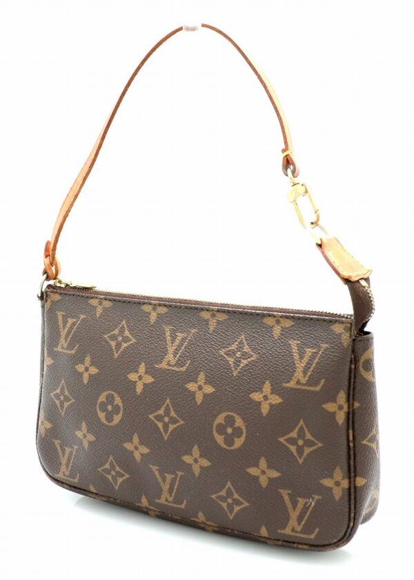 11662261 1 Louis Vuitton Monogram Pochette Accessory Pouch Canvas Brown