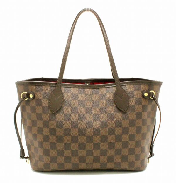 11662263 Louis Vuitton Damier Neverfull PM Tote Bag Canvas Brown