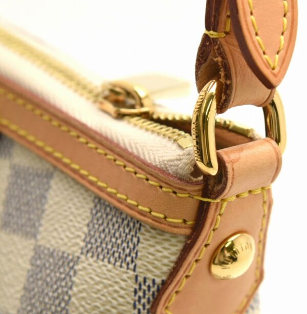 11662282 6 Louis Vuitton Damier Azur Syracuse PM Handbag Canvas White