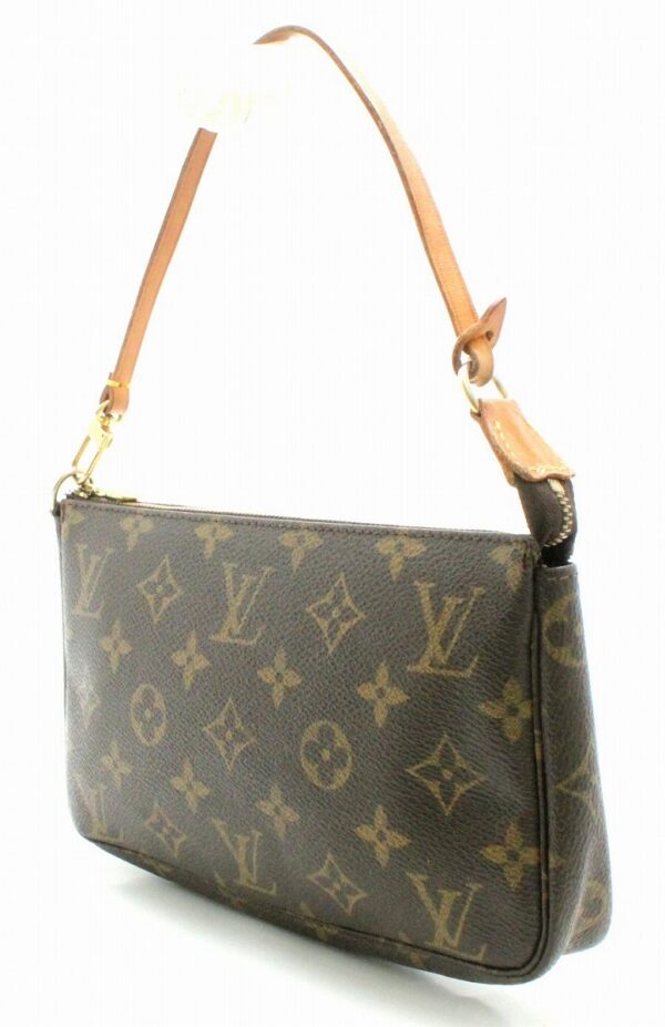 11662317 1 Louis Vuitton Monogram Pochette Accessory Pouch Canvas Brown