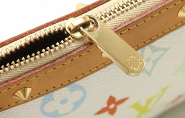 11662327 5 Louis Vuitton Multicolor Pochette Accessory Pouch Canvas White