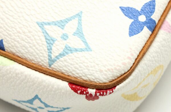 11662328 2 Louis Vuitton Multicolor Pochette Accessory Pouch Canvas White