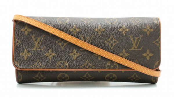 11662359 Louis Vuitton Monogram Pochette Twin GM Shoulder Bag Brown