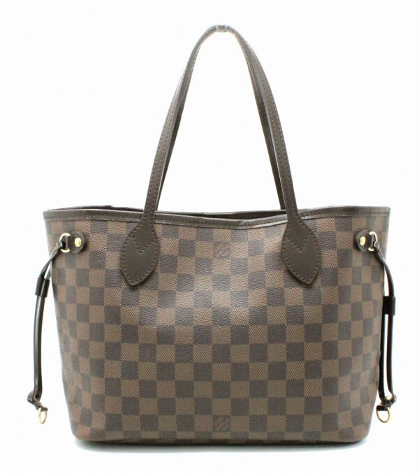 11662442 Louis Vuitton Damier Neverfull PM Tote Bag Canvas Brown