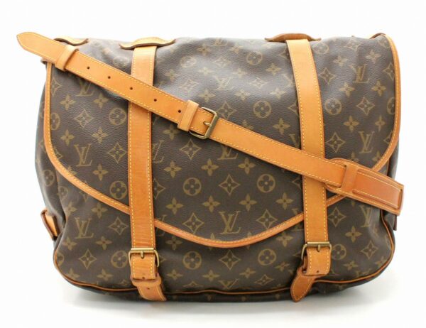 11662452 Louis Vuitton Monogram Saumur GM Shoulder Bag Canvas Brown