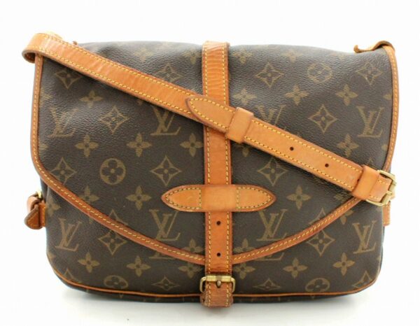 11662478 Louis Vuitton Monogram Saumur 30 Shoulder Bag Canvas Brown