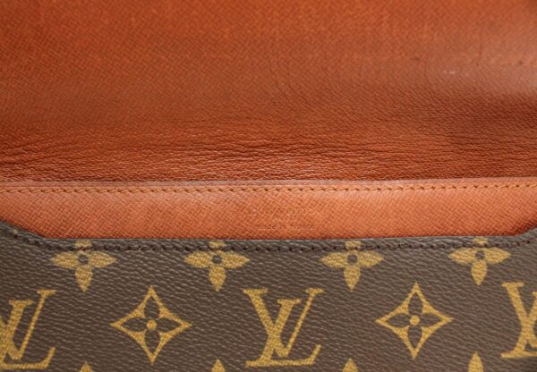 11670005 8 Louis Vuitton Monogram Double Lava Clutch Bag Canvas Brown