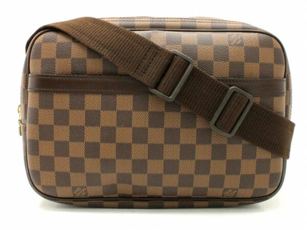 11670097 Louis Vuitton Damier Reporter PM Shoulder Bag Canvas Brown