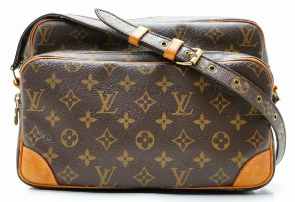 11670186 Louis Vuitton Monogram Nile Shoulder Bag Canvas Brown