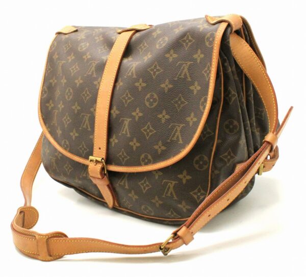 11670196 1 Louis Vuitton Monogram Saumur 35 Shoulder Bag Canvas Brown