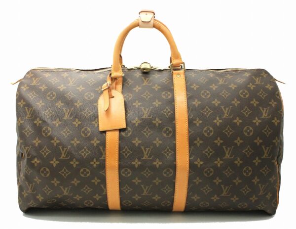 11670199 Louis Vuitton Monogram Keepall 55 Bag Canvas Brown