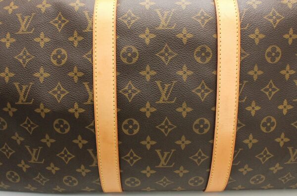 11670199 7 Louis Vuitton Monogram Keepall 55 Bag Canvas Brown