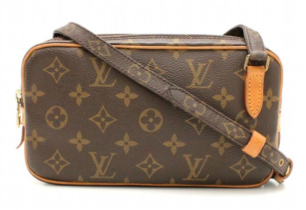 11670211 Louis Vuitton Monogram Marly Bandouliere Shoulder Bag Canvas Brown