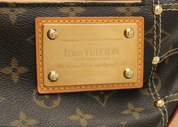 11670226 7 Louis Vuitton Monogram Rivet Tote Bag Canvas Brown