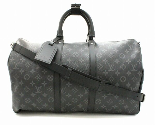 11670237 Louis Vuitton Monogram Keepall Bandouliere 45 Bag Canvas Brown