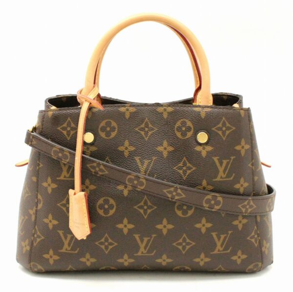 11670255 Louis Vuitton Monogram Montaigne BB Handbag Canvas Brown