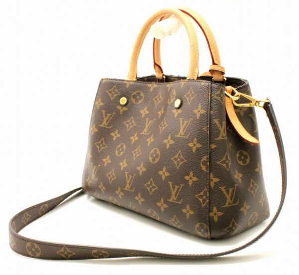 11670255 1 Louis Vuitton Monogram Montaigne BB Handbag Canvas Brown