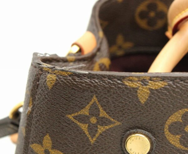 11670255 7 Louis Vuitton Monogram Montaigne BB Handbag Canvas Brown