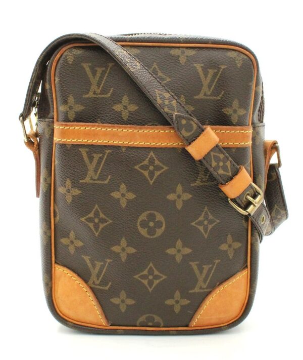 11670266 Louis Vuitton Monogram Danube Shoulder Bag Canvas Brown