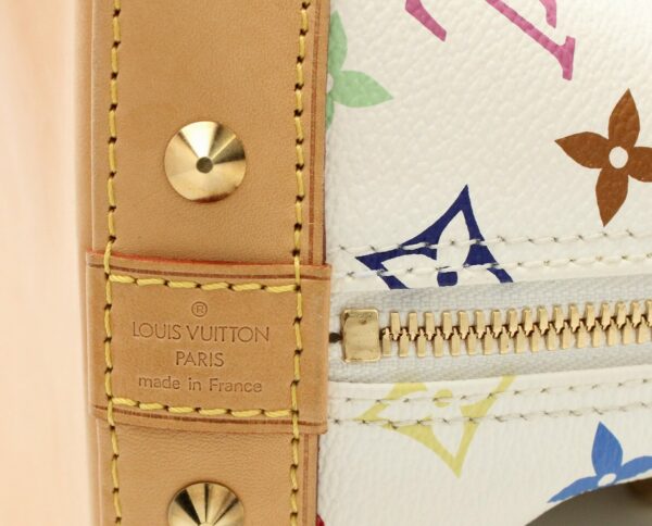 11670276 8 Louis Vuitton Monogram Multicolor Alma Handbag Canvas White