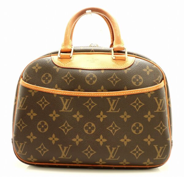 11670354 Louis Vuitton Monogram Trouville Handbag Canvas Brown