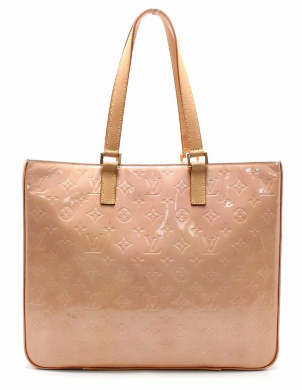 11670355 Louis Vuitton Monogram Vernis Columbus Tote Bag Leather Pink