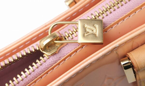 11670355 5 Louis Vuitton Monogram Vernis Columbus Tote Bag Leather Pink