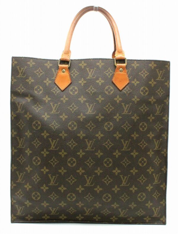 11670399 Louis Vuitton Monogram Sac Plat Tote Bag Canvas Brown