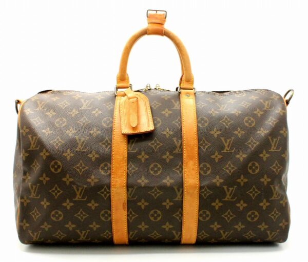 11670506 Louis Vuitton Monogram Keepall Bandouliere 45 Bag Canvas Brown