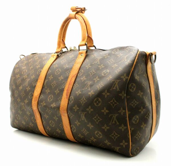 11670506 1 Louis Vuitton Monogram Keepall Bandouliere 45 Bag Canvas Brown