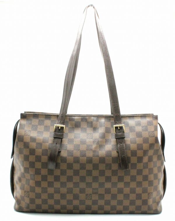 11670659 Louis Vuitton Damier Chelsea Tote Bag Canvas Brown