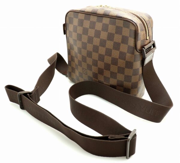 11670663 1 Louis Vuitton Damier Olaf PM Shoulder Bag Canvas Brown