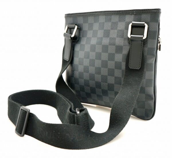 11670672 1 Louis Vuitton Damier Graphite Thomas Shoulder Bag Canvas Black