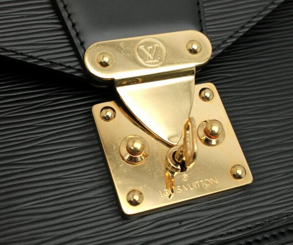 11670679 8 Louis Vuitton Epi Monceau 2WAY Handbag Leather Black