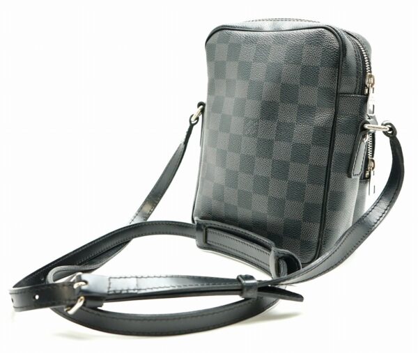 11670713 1 Louis Vuitton Damier Graphite Rem Shoulder Bag Canvas Black