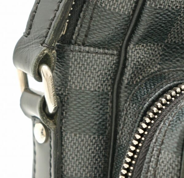 11670713 6 Louis Vuitton Damier Graphite Rem Shoulder Bag Canvas Black