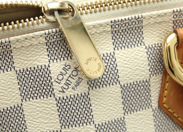 11670786 5 Louis Vuitton Damier Azur Saleya PM Tote Bag Canvas White