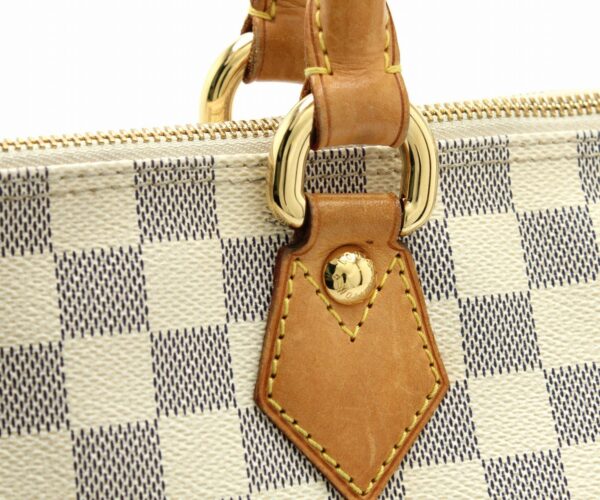 11670786 6 Louis Vuitton Damier Azur Saleya PM Tote Bag Canvas White