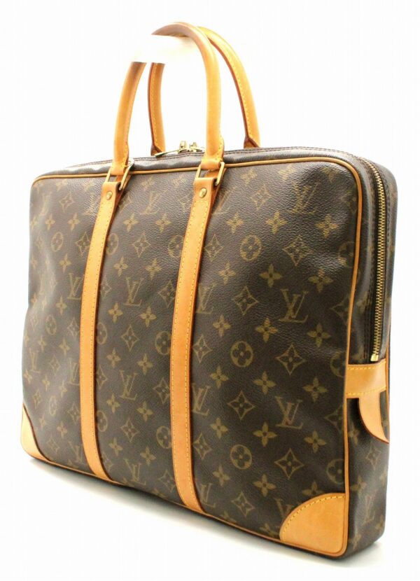 11670799 1 Louis Vuitton Monogram Porte de Cumin Voyage Briefcase Canvas Brown