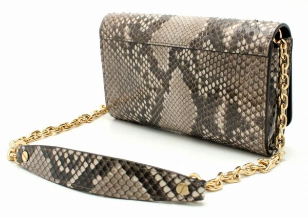 11670858 1 Louis Vuitton Exotic Portefeuille Twist Chain Wallet Python Brown