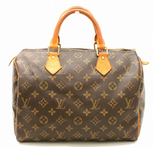 11670903 Louis Vuitton Monogram Speedy 30 Handbag Canvas Brown