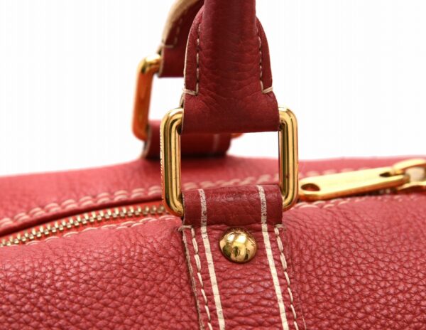 11670912 6 Louis Vuitton Tobago Leather Keepall 50 Bag Leather Red