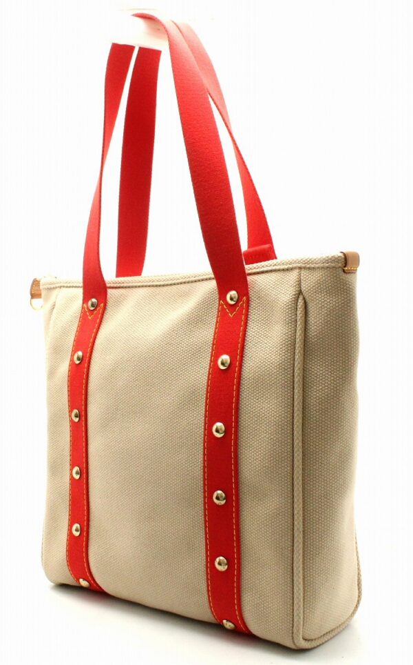 11670948 1 Louis Vuitton Antigua Hippo MM Tote Bag Canvas Red