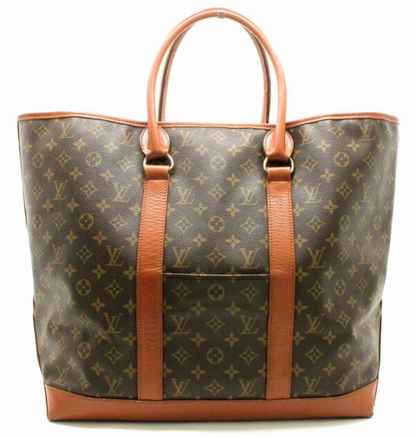 11671006 Louis Vuitton Monogram Sac Weekend GM Tote Bag Canvas Brown