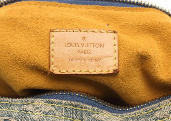 11671109 8 Louis Vuitton Monogram Denim Baggy PM Shoulder Bag Denim Blue