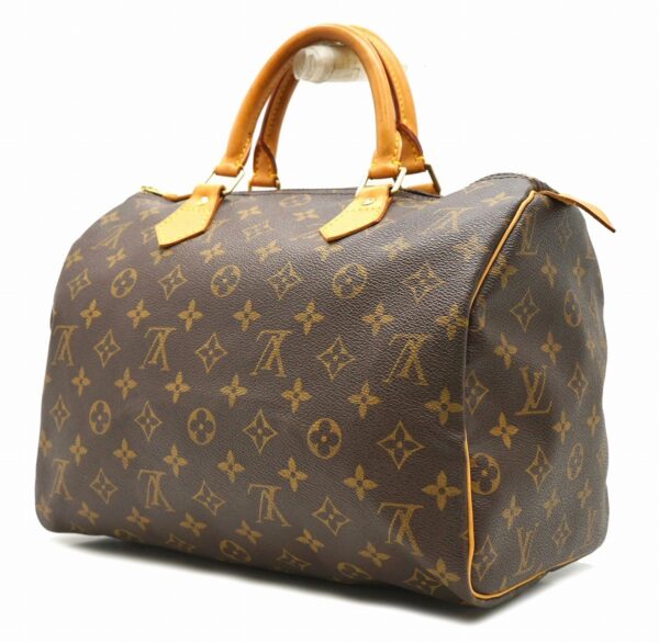 11671176 1 Louis Vuitton Monogram Speedy 30 Handbag Canvas Brown